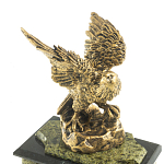 Часы настольные из натурального камня с декором в виде орла Eagle Stone Clock варинант исполнения - 9 | Loft Concept в Барнауле