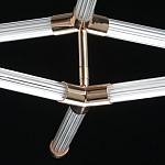 Люстра с геометрической конструкцией из вытянутых цилиндрических плафонов Hex Scaffold  варинант исполнения - 9 | Loft Concept в Барнауле