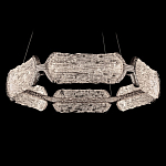 Люстра кольцевая с текстурным природным рисунком IceFlame варинант исполнения - 7 | Loft Concept в Барнауле