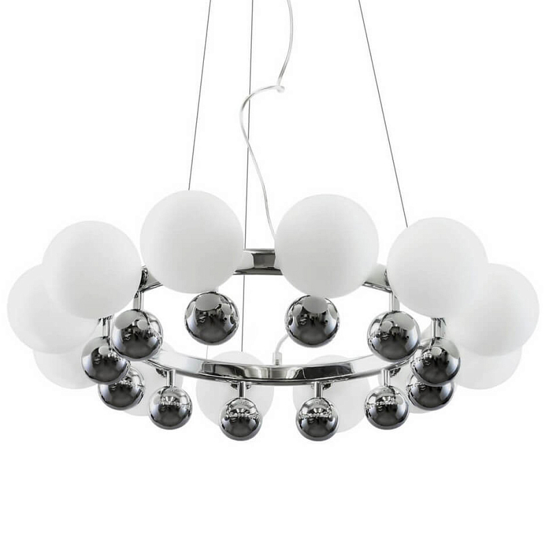 Люстра Pearl Bracelet Chandelier Белый Хром в Барнауле | Loft Concept 