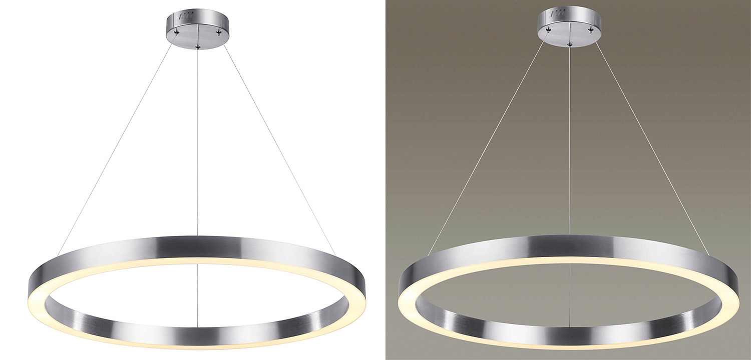 Подвесной светильник Nickel Ribbon Ring 80 Подвесной светильник Nickel Ribbon Ring 80 - Loft-Concept в Барнауле