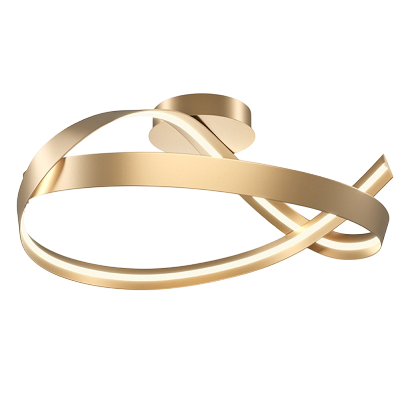 Потолочный светильник Plons 3000К 34Вт Латунь Белый в Барнауле | Loft Concept 