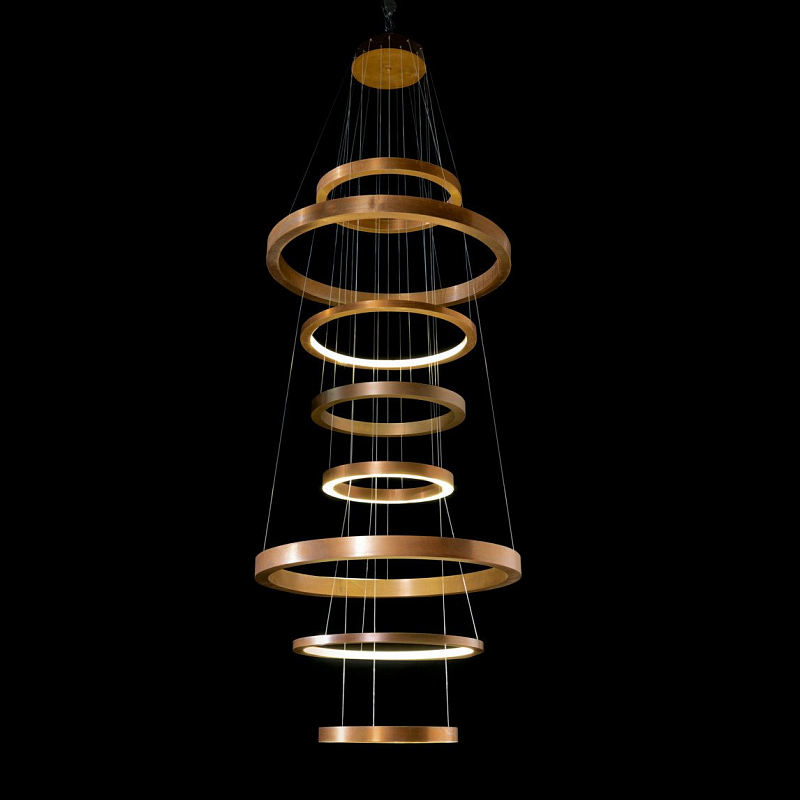 Люстра Light Ring XXL Латунь Люстра Light Ring XXL Латунь в Барнауле | Loft Concept
