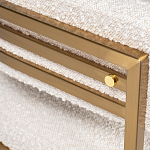 Стул букле бежевый с каркасом цвета матовое золото Tactility варинант исполнения - 3 | Loft Concept в Барнауле