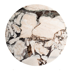 Столик журнальный с круглой мраморной столешницей Unique Stone Design варинант исполнения - 2 | Loft Concept в Барнауле