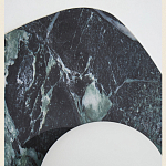 Бра с каменным основанием и плафоном из стекла в форме шара Shaw Marble Lighting варинант исполнения - 3 | Loft Concept в Барнауле