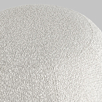 Пуф в ткани букле молочного цвета Pikelet варинант исполнения - 5 | Loft Concept в Барнауле