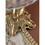 Чаша с цветочным орнаментом на ножке в виде бронзового ангела Eden Garden варинант исполнения - 10 | Loft Concept в Барнауле