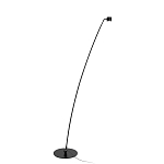 Торшер с изогнутой черной металлической стойкой и цилиндрическим плафоном Davide Groppi варинант исполнения - 8 | Loft Concept в Барнауле