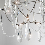 Люстра с каркасом из тонких металлических нитей и хрустальными подвесками Crystal Metal Threads Chandelier 40 варинант исполнения - 2 | Loft Concept в Барнауле