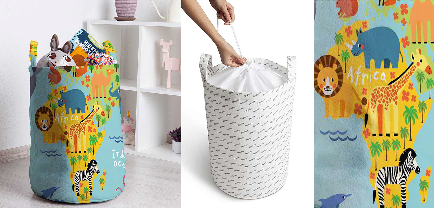 Корзина Funny Map Basket Корзина Funny Map Basket - Loft-Concept в Барнауле