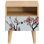 Прикроватная тумба с изображением на ящике Elise Nightstand варинант исполнения - 13 | Loft Concept в Барнауле