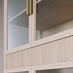 Витрина Primo со стеклянными фасадами и 2 ящиками Светлый дуб варинант исполнения - 6 | Loft Concept в Барнауле