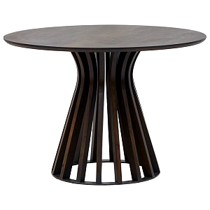 Обеденный круглый стол Seamus Brown Wood Dining Table