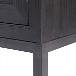 Тумба черная из дерева двухдверная Geometric Double Door Nightstand варинант исполнения - 3 | Loft Concept в Барнауле