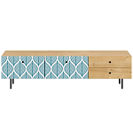 Длинная ТВ-тумба с принтом на ящиках Elise TV Stand варинант исполнения - 9 | Loft Concept в Барнауле