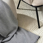 Плед из шерсти мериноса серого цвета 130×180 см Gray Waves варинант исполнения - 5 | Loft Concept в Барнауле