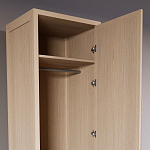 Узкий Шкаф Primo с 2 выдвижными ящиками Светлый дуб варинант исполнения - 6 | Loft Concept в Барнауле