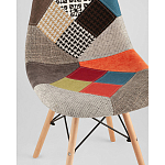 Пластиковый стул на ножках из массива бука Eames Пэчворк варинант исполнения - 2 | Loft Concept в Барнауле