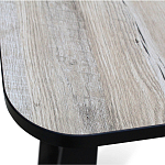 Стол обеденный раздвижной с прямоугольной бежевой столешницей Magali варинант исполнения - 5 | Loft Concept в Барнауле