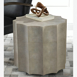 Приставной стол бежевый Stingray Skin Table кожа варинант исполнения - 1 | Loft Concept в Барнауле