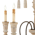 Люстра с состаренными резными элементами Big Graceful Profile варинант исполнения - 1 | Loft Concept в Барнауле