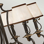 Люстра бронзового цвета с бежевыми абажурами из органзы в классическом стиле Hinkley варинант исполнения - 13 | Loft Concept в Барнауле