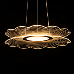 Люстра с прозрачным волнистым плафоном в форме цветка Ethereal Bloom варинант исполнения - 7 | Loft Concept в Барнауле