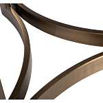 Столик журнальный с круглой мраморной столешницей Unique Stone Design варинант исполнения - 5 | Loft Concept в Барнауле