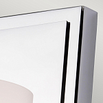 Бра для ванных комнат с белым цилиндрическим плафоном на прямоугольном основании цвета хром Feiss варинант исполнения - 2 | Loft Concept в Барнауле