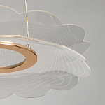 Люстра с прозрачным волнистым плафоном в форме цветка Ethereal Bloom варинант исполнения - 10 | Loft Concept в Барнауле