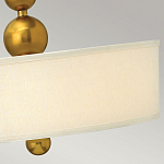 Люстра подвесная с белым тканевым цилиндрическим абажуром и декоративными шарами Hinkley варинант исполнения - 11 | Loft Concept в Барнауле