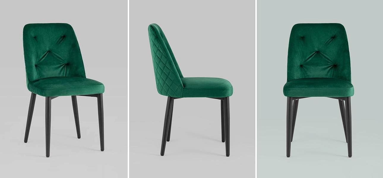 Стул Emma Chair Зеленый Велюр Стул Emma Chair Зеленый Велюр - Loft-Concept в Барнауле