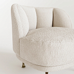 Кресло Briancon с полукруглой спинкой на металлических ножках  варинант исполнения - 2 | Loft Concept в Барнауле