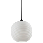 Подвесной светильник со стеклянным рельефным плафоном белый Perforated Glass 25 варинант исполнения - 1 | Loft Concept в Барнауле