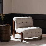 Кресло с деревянным каркасом и обивкой из ткани букле Medieval Furniture варинант исполнения - 2 | Loft Concept в Барнауле