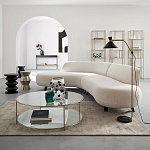 Приставной стол из сплава алюминия Solaris варинант исполнения - 3 | Loft Concept в Барнауле