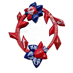 Зеркало овальное Love God варинант исполнения - 1 | Loft Concept в Барнауле