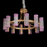 Люстра круглая с текстурными цилиндрическими плафонами Glimpse варинант исполнения - 2 | Loft Concept в Барнауле