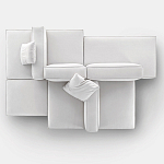 Модульный диван трансформер Harn в стиле минимализм  варинант исполнения - 2 | Loft Concept в Барнауле