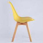 Стул с основой из пластика и мягким сиденьем Arvika Yellow варинант исполнения - 3 | Loft Concept в Барнауле