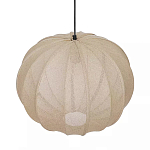 Подвесной светильник с бежевым тканевым абажуром Modern Textured Table Lamp варинант исполнения - 3 | Loft Concept в Барнауле