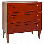 Комод красный из массива бука с 3-мя ящиками Wenge Light варинант исполнения - 1 | Loft Concept в Барнауле