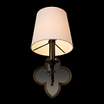 Бра с белым текстильным абажуром и фигурным основанием с зеркальной вставкой Vitorino варинант исполнения - 17 | Loft Concept в Барнауле