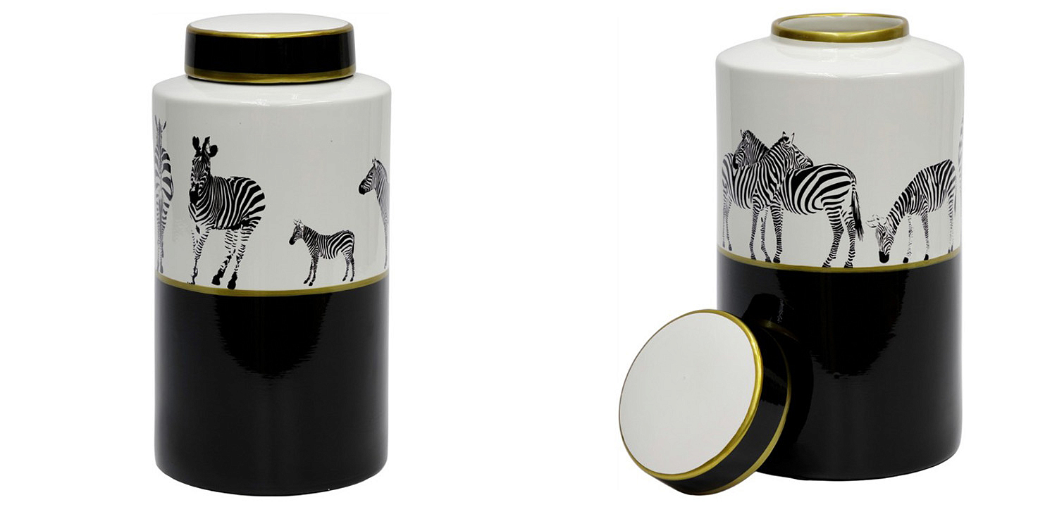 Ваза Zebra Vase white and black 32 Ваза Zebra Vase white and black 32 - Loft-Concept в Барнауле