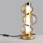 Настольная лампа с 3-мя рифлеными стеклянными шарами Marcelh Light варинант исполнения - 3 | Loft Concept в Барнауле