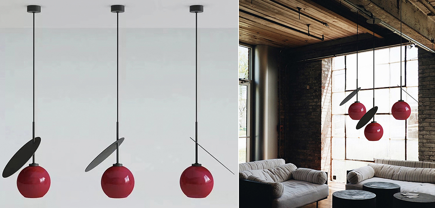 Подвесной светильник Cherry Pendant One Red Подвесной светильник Cherry Pendant One Red - Loft-Concept в Барнауле