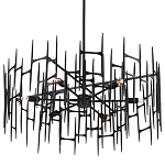 Люстра черная остроконечной формы Black Satin варинант исполнения - 4 | Loft Concept в Барнауле