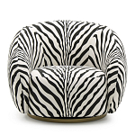 Кресло Bear с принтом Зебра варинант исполнения - 2 | Loft Concept в Барнауле