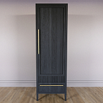 Узкий Шкаф Primo с 2 выдвижными ящиками Черный дуб варинант исполнения - 2 | Loft Concept в Барнауле